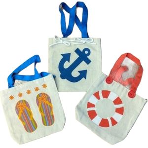 Canvas Tote Bags Mini Summer Theme